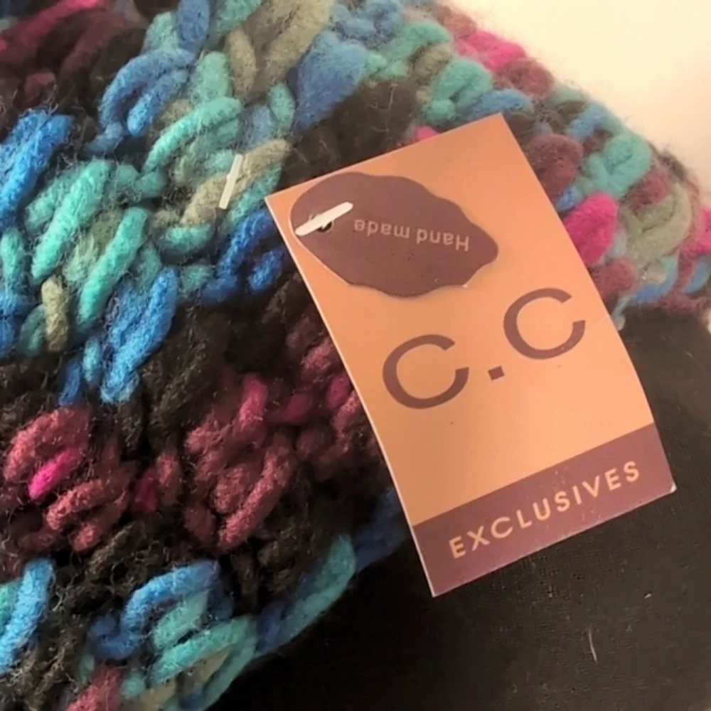Hand made neck scarf Colorful New with tags